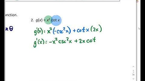 Topic 2.10 Derivatives of Trig Functions