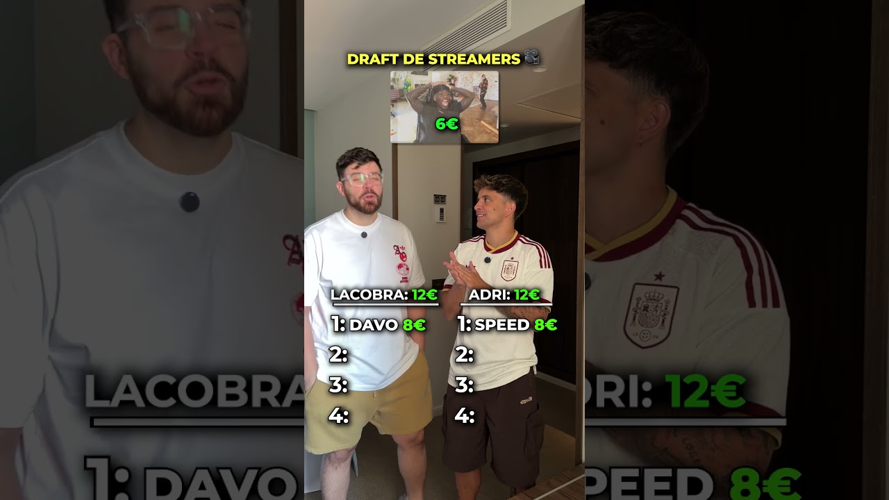 Draft de Streamers con LaCobra ¿Quién ganó? 🎥🤑 #shorts #futbol