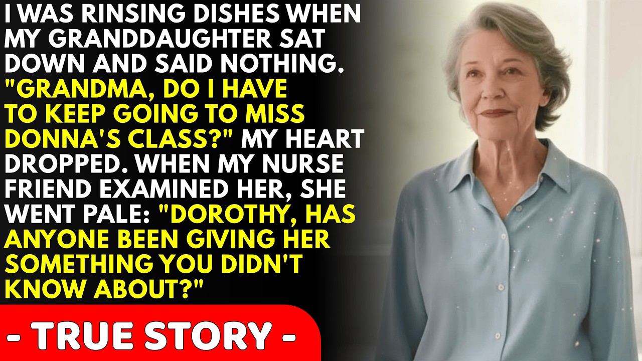 My 8-year-old granddaughter looked up at me with shadows under her eyes and whispered, "Grandma, do I have to keep going to Miss Donna's class?" I almost told her it was just grief from losing her...