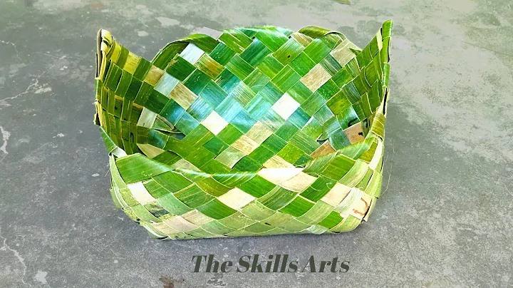 Amazing Coconut Leaf Basket / नारियल के पत्ते का टोकरी #theskillsarts  #craft