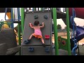 Playground kar age 2 climbs 15ft wall no help karcartv