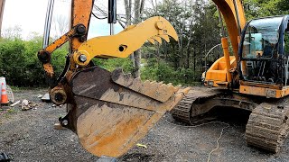 Installing a hydraulic thumb on an excavator with 1 way aux circuit