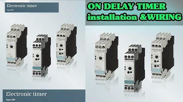 #Siemens #On Delay off delay #Timer #Installation #Control wiring All Details in Urdu/Hindi