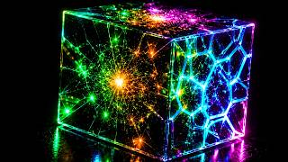 🧬 Neon Energy Cube | 4K OLED TV Background & Relaxing Music