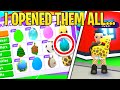 I HATCHED EVERY EGG in game...then TRADED pets inside away (adopt me rich sever)