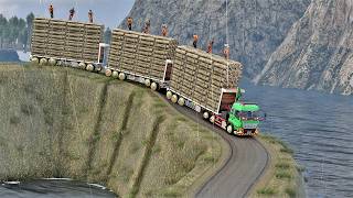 Overloaded Trailer - the most dangerous road | Euro Truck Simulator 2 screenshot 1