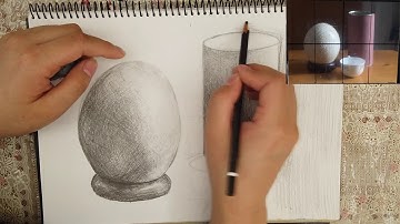 Using a viewfinder in still life drawing