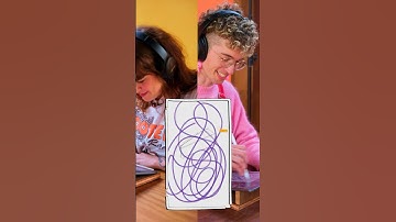 Two artists draw together without communicating (short version) #art #illustration