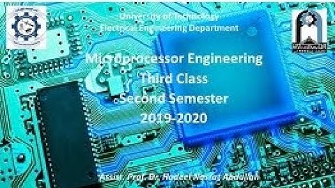 Lec1/Part 1 Microprocessor Engineering Dr. Hadeel Nasrat