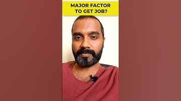Major Factor for Not Getting Job Easily #career #job #interview