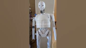 Life size 3D printed Star Wars Droid with servos for real action #DIY #starwars #cosplay