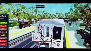 RBLX diamond transit S1 E6 driving an R40 A train to queensbridge avenue in 1980