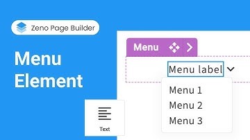 How to Use Menu Element | Zeno Page Builder Tutorial