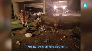 Lelaki maut kereta terjunam di 'flyover' screenshot 3