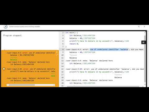 Correct common syntax