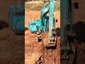 Máy Xúc Kobelco Màu Xanh Múc Đất Lên Xe Ben #mayxuc #excavator #ningningtv