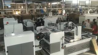 HRB-Pack 2400 Model Fully Automatic Folder Gluer with Automatic Stitching Machine .