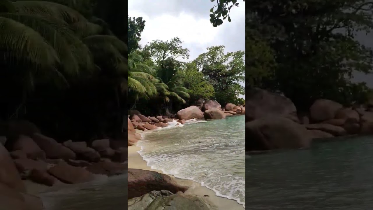 Скрытый пляж на Нас Лацио / Hidden beach on Anse Lazio
