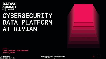Cybersecurity Data Platform at Rivian