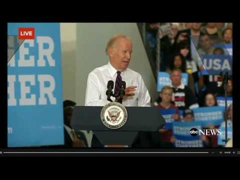Joe Biden Admits “Some Of You” At Rally For Clinton “Aren’t Crazy About Hillary”