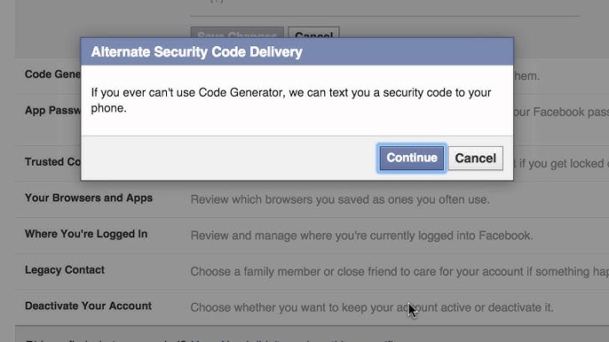 How To Use Two Factor Authentication On Facebook Youtube