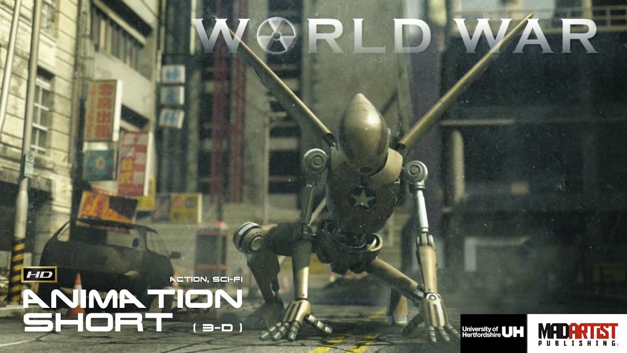 CGI 3D Animation Short WORLD WAR Sci Fi Action Animated Film By