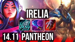 IRELIA vs PANTHEON (TOP) | 12/1/8, 6 solo kills, Legendary, 700+ games | EUW Master | 14.11