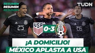¡Goleada a domicilio! | Resumen y Goles USA 0 - 3 México  | Partido Amistoso | TUDN