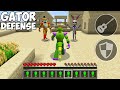 GATOR FNAF VILLAGE DEFENSE in Minecraft! ANIMATRONIC vs VANNY, FREDDY CHALLENGE! HOW TO PLAY GATOR!