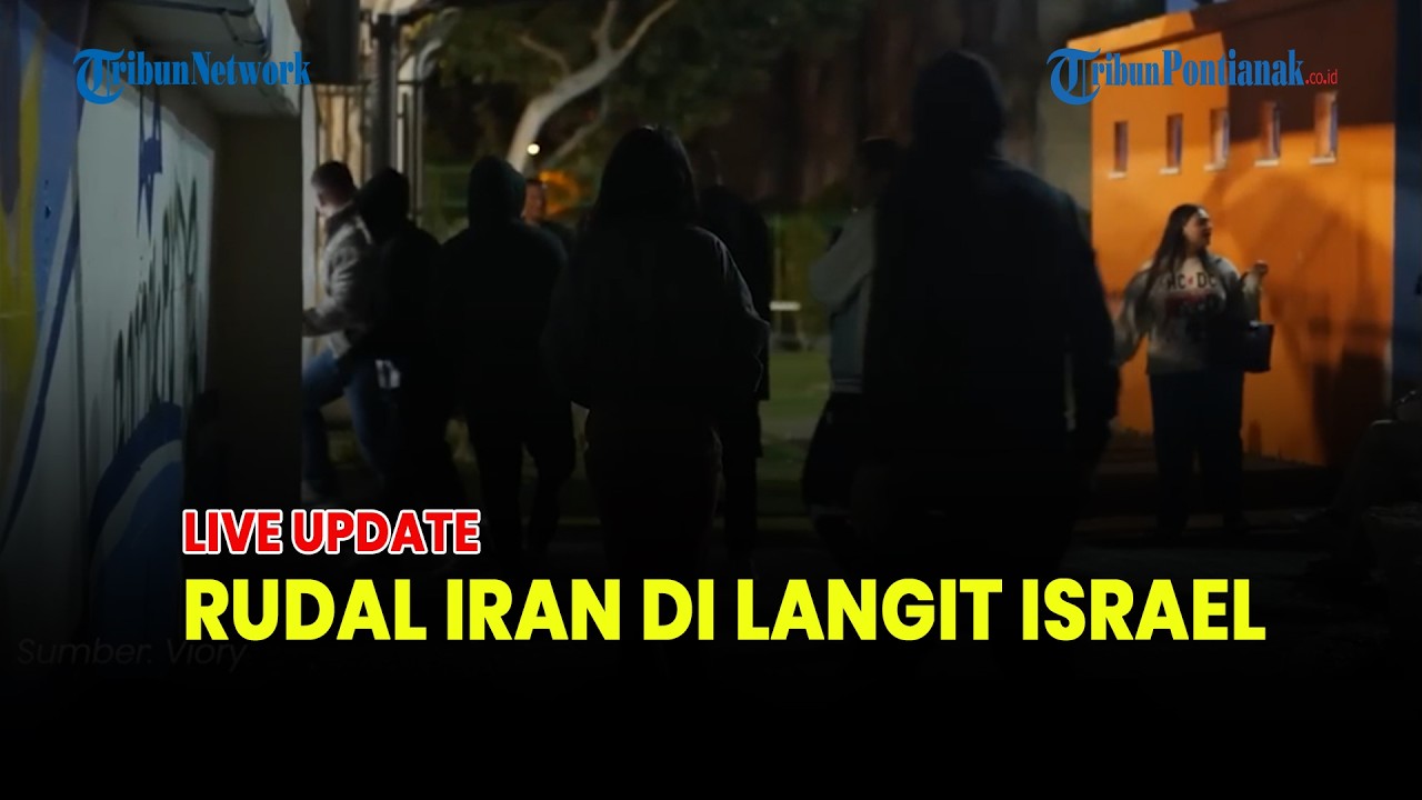 🔴LANGIT TEL AVIV MEMERAH! RUDAL IRAN DICEGAT, LEDAKAN TERDENGAR DI KEJAUHAN