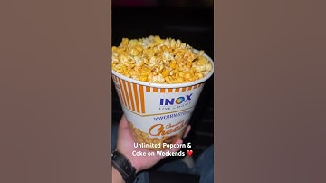 Thumbnail of Unlimited Popcorn & Coke on weekends 🔥 || Only in INOX || #viral #shortsvideo #shorts