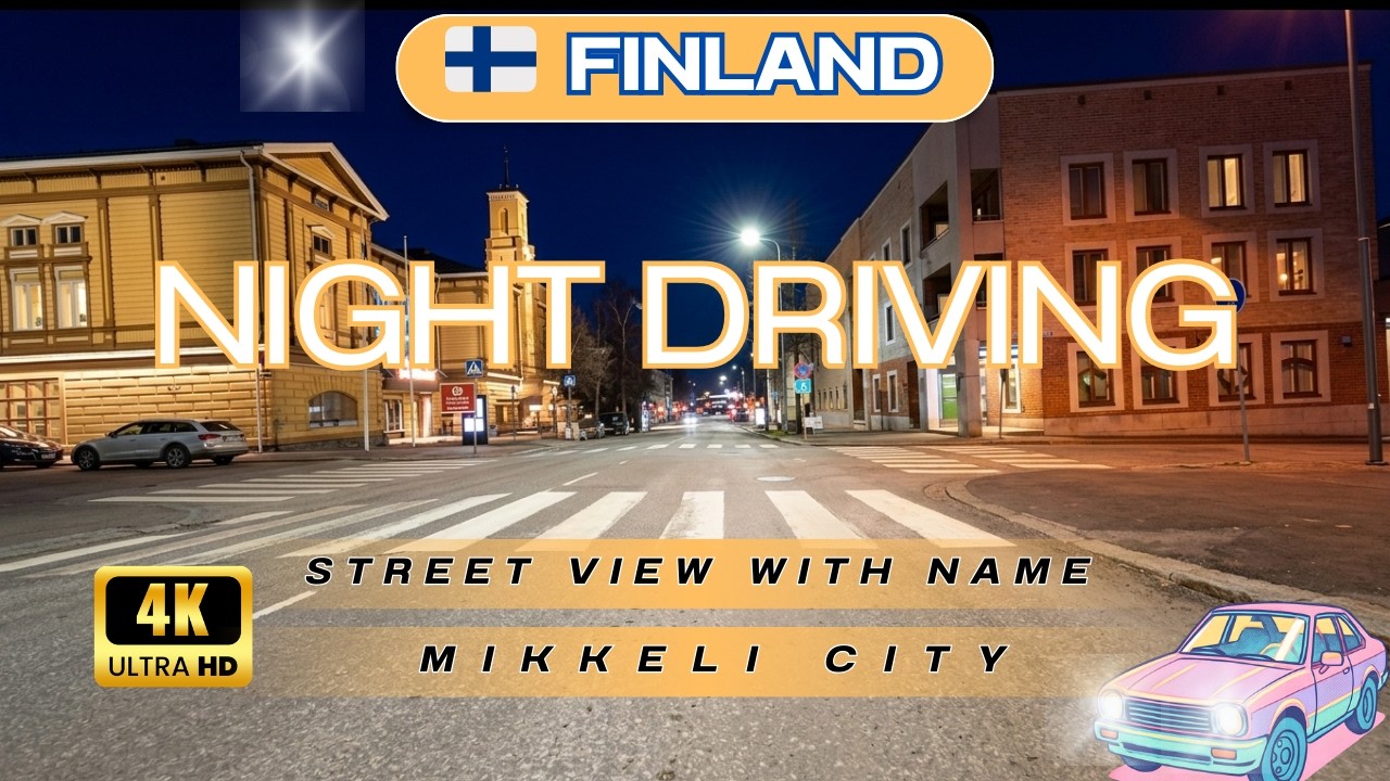 Night Driving POV Mikkeli | Finland 🇫🇮