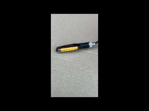 Поворот тонкий LED, що біжить, жовтий сигнал повороту COD 2322-136 JWBP, видео 1