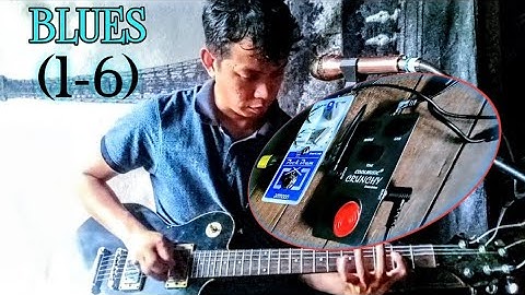 Ammoon PockDrum + Cool music Crunchy Overdrive__Looper & Drums Demo...in Blues