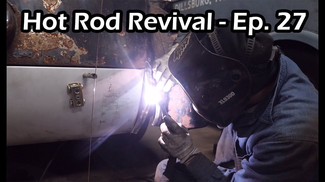 1939 Ford Junkyard Hot Rod Revival Fixing Rusty Rear Quarter Panels