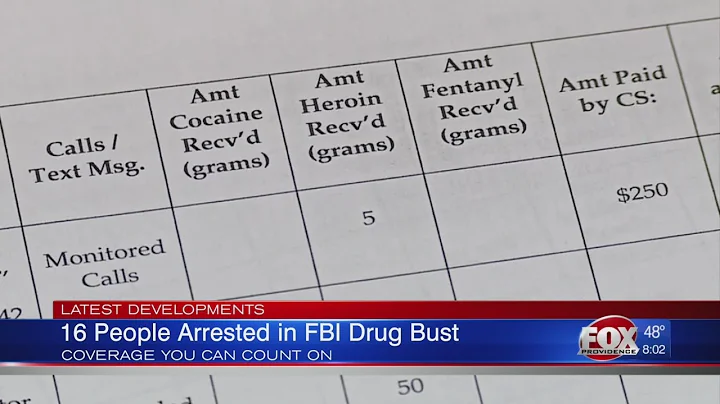 16 people arrested in FBI drug bust