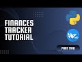 Build a Finance Tracker App & Master Python! EP 2