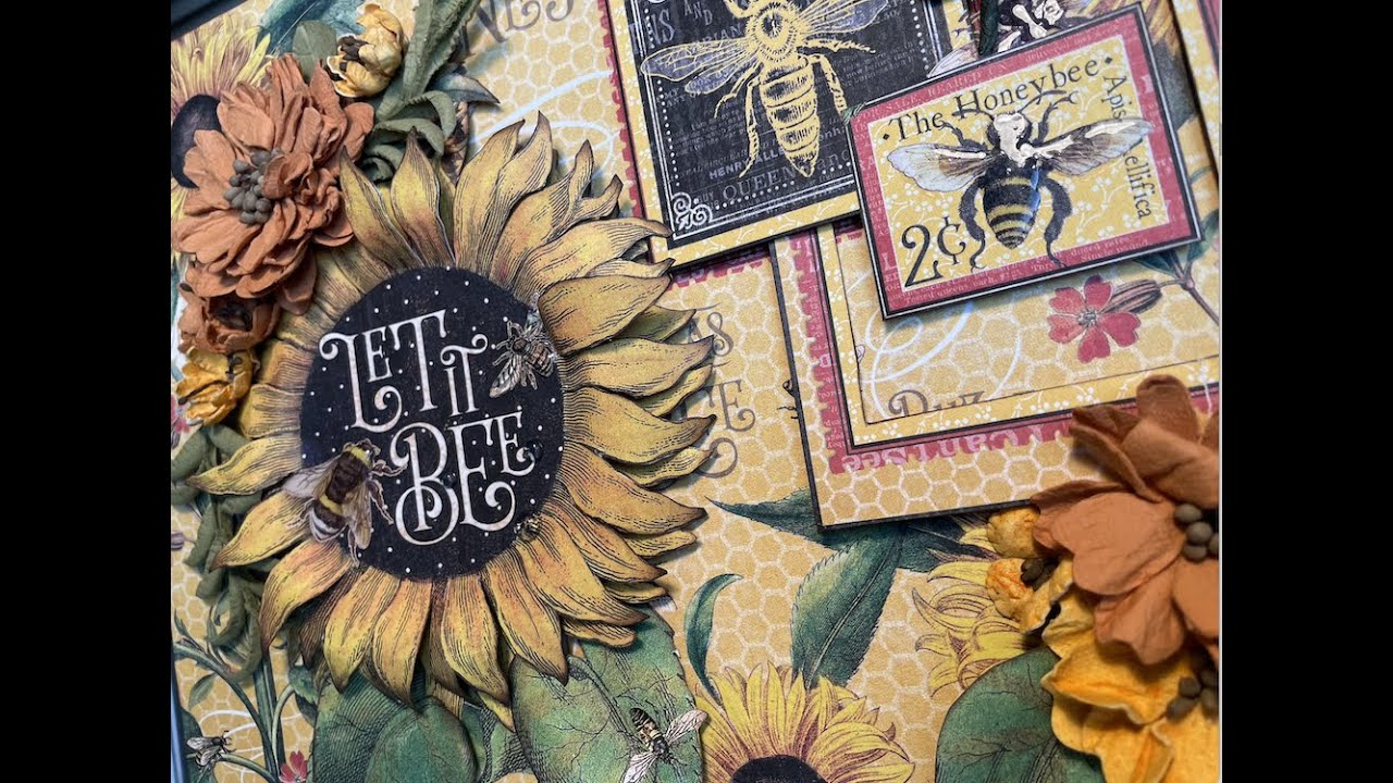 Мини-альбом Let It Bee. Пошаговое руководство.