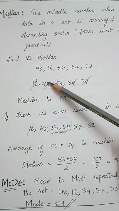 How To Find Median Of Ungrouped Data Median Statistics shorts how-to-find-median-of-ungrouped-data-median-statistics-shorts