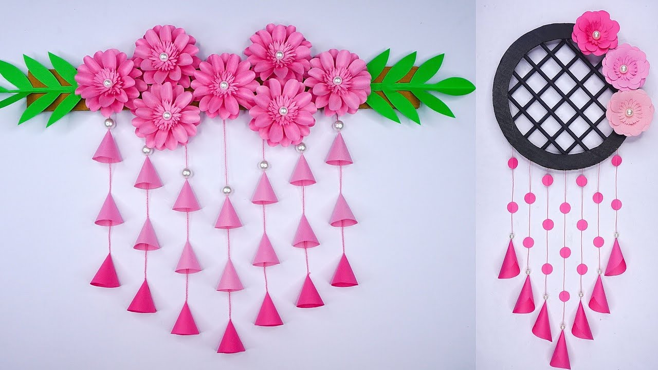 Wall Hanging Craft Ideas DIY Wall Decoration Flower Wall Hanging