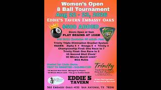 Quick Courier Tour - Womens Trinity Open 8-Ball August 2026 | Final Day