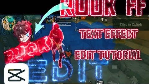 How To Edit Like Ruok FF TEXT EFFECT || Capcut Text Animation Tutorial | free fire video editing