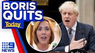 British PM Boris Johnson resigns: What happens now? | 9 News Australia