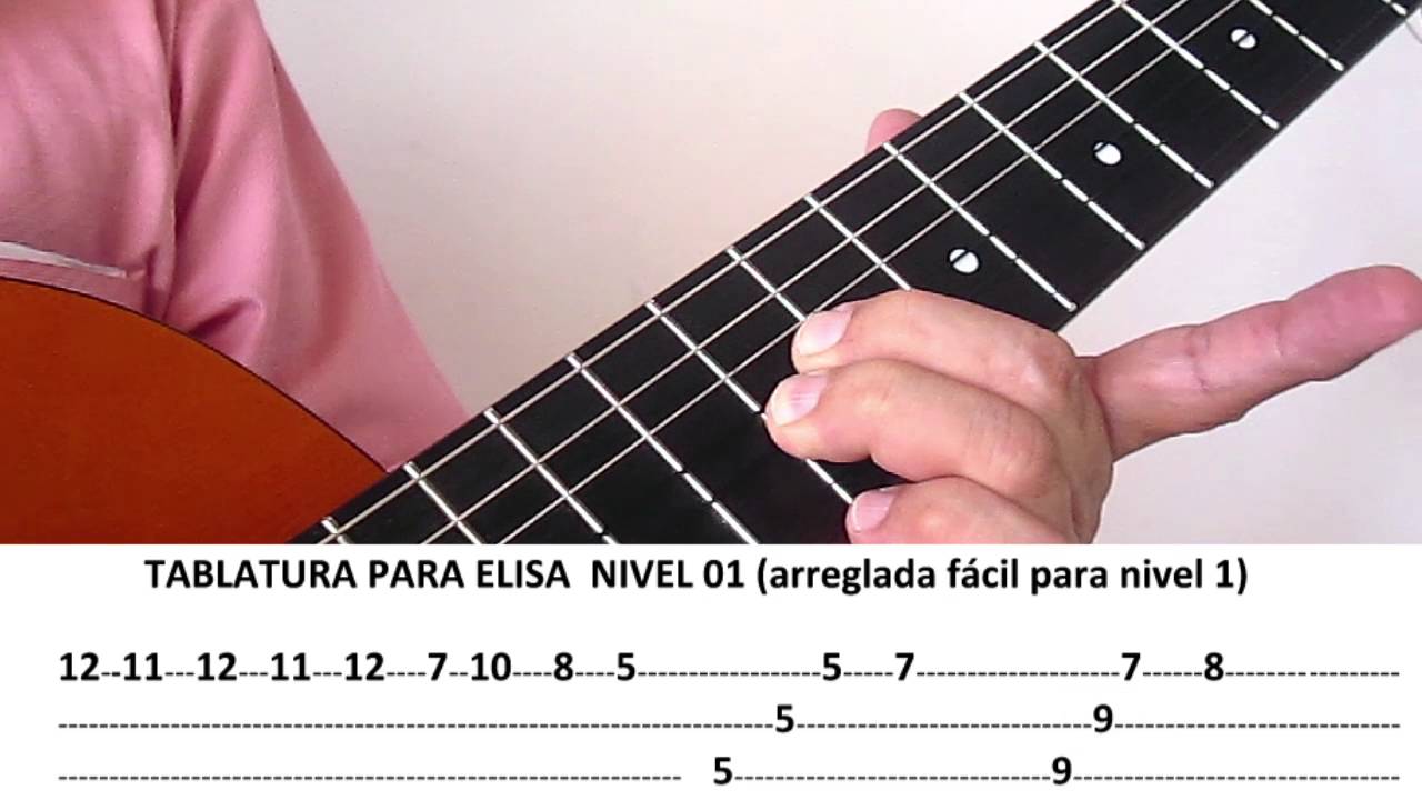 Para Elisa facilitada. Partitura. - Acordes , escalas, dibujos musicales,  preguntas y respuestas.
