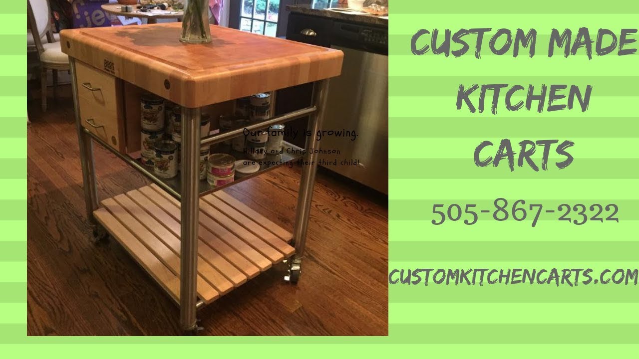Custom Made Kitchen CartsCustom Made Kitchen Island YouTube