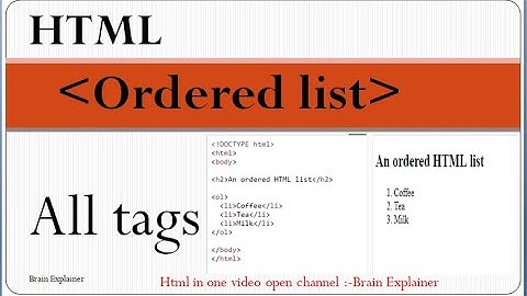 Which of the following tags must be at the start and end of an unordered list