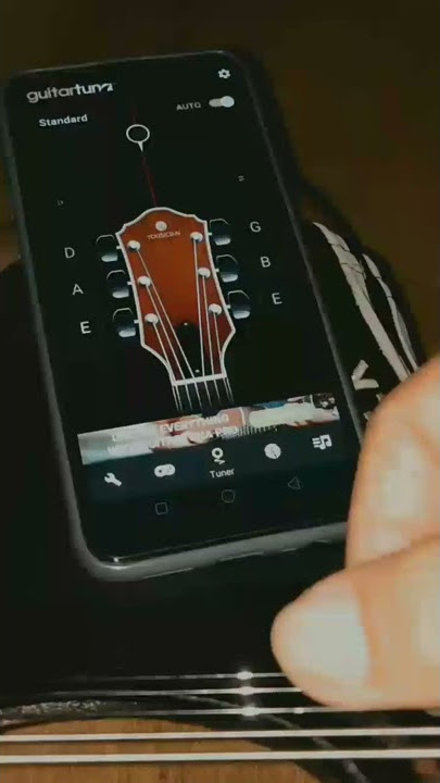 CARA STEM GITAR MUDAH (TUNING STANDAR) PAKE GUITAR TUNA