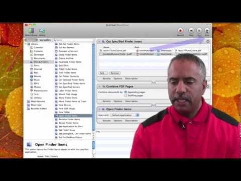 Combine PDF Documents with Automator