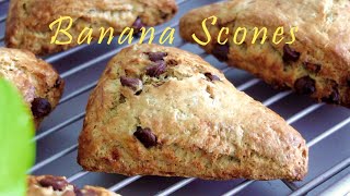 Got a ripe banana? You’re in luck! Banana Chocolate Scones