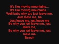 Usher   Moving Mountains with Lyrics   YouTube